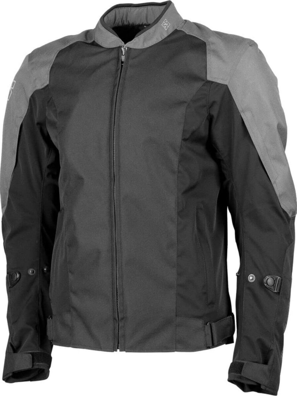Stylish Black/Grey Large Motorcycle Jacket - Durable, Lightweight, Perfect for